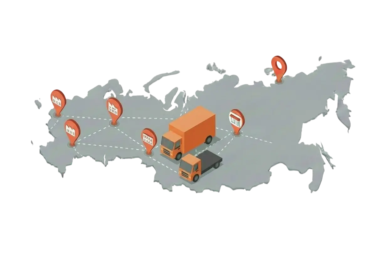 Доставка груза в строймаркеты из Челябинска